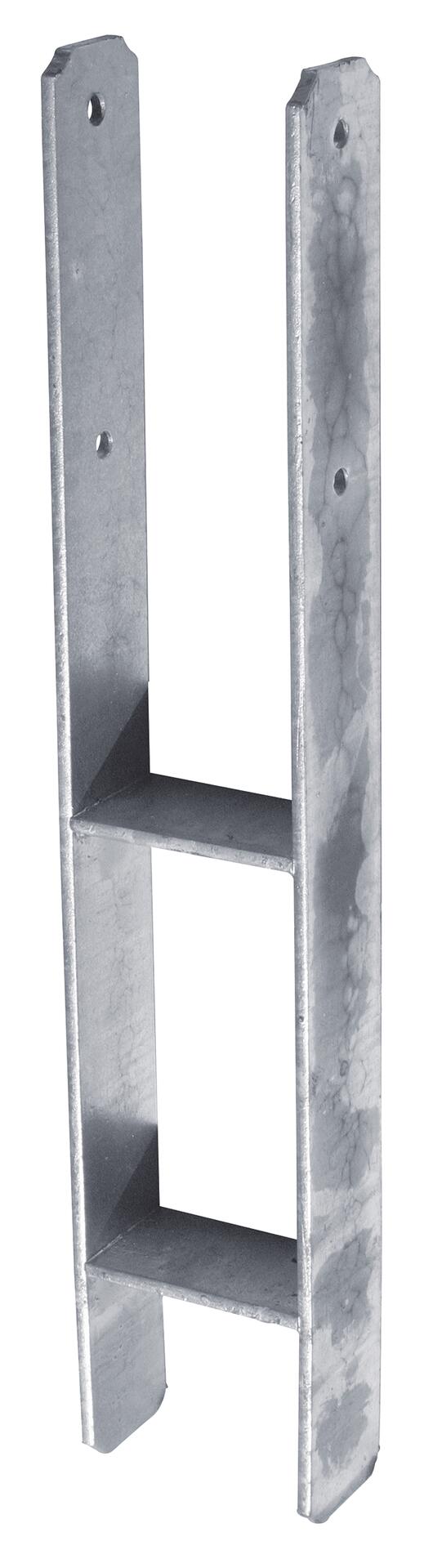 H-Pfostenträger fvz GW 101 m 600x60x6,0 mm, Pfosteneinlaß