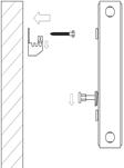 Uni-Heizkörperwandkonsolenset Typ D1