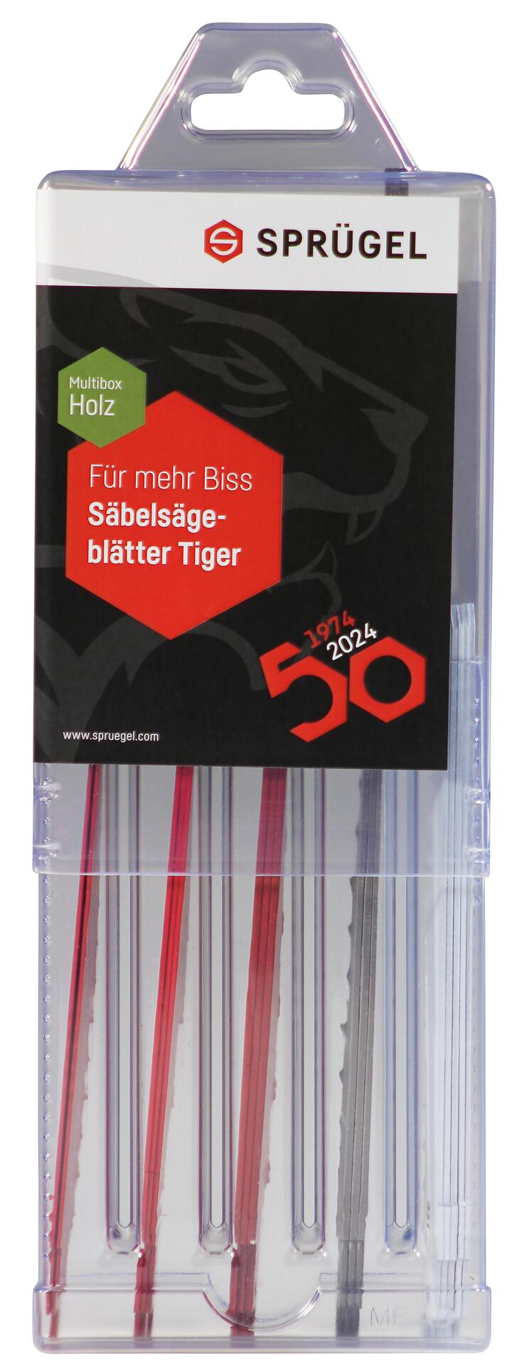 Säbelsägeblätter Tiger Multibox Holz