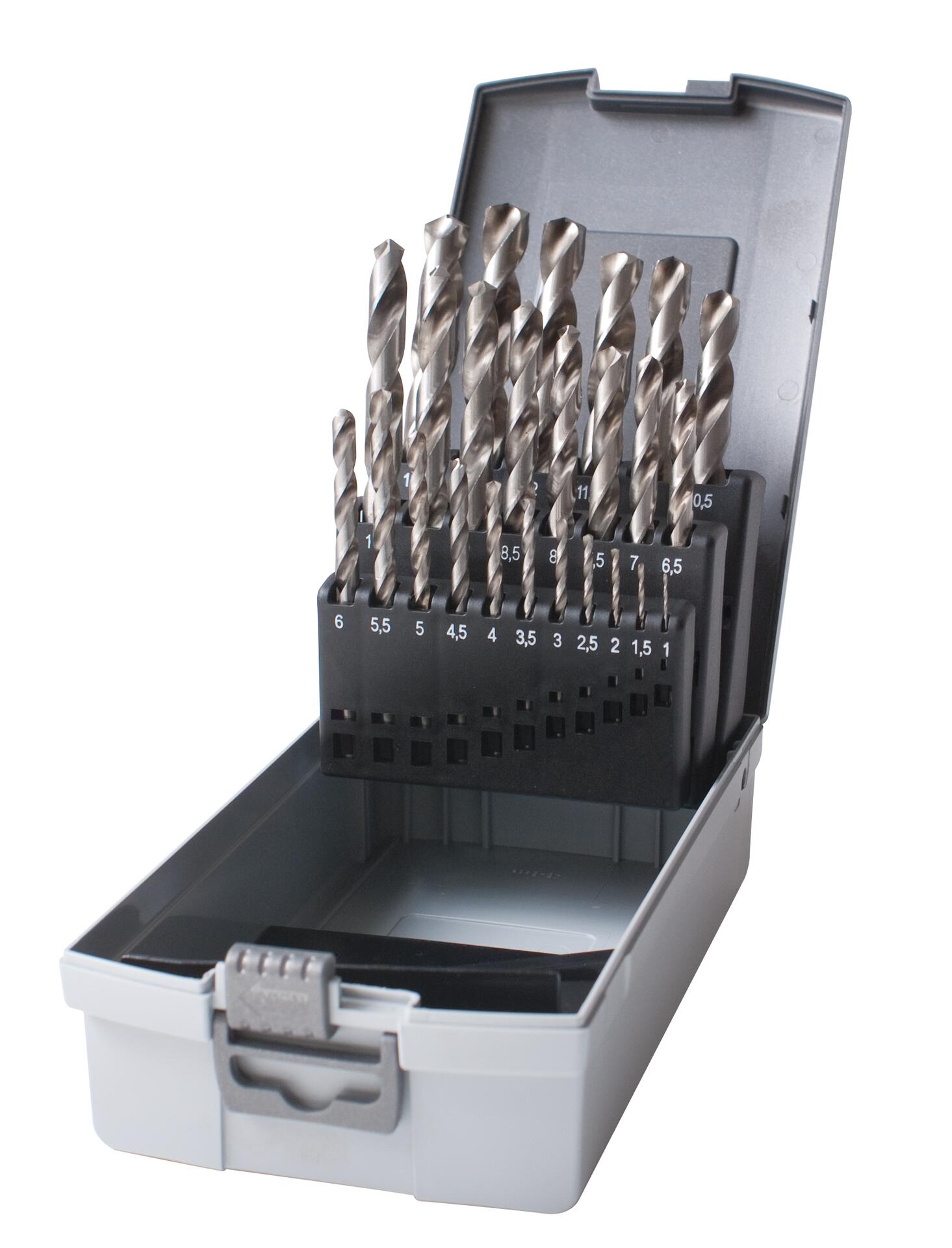 HSS- G Spiralbohrer-Satz 1 - 10 mm 19 tlg. geschliffen