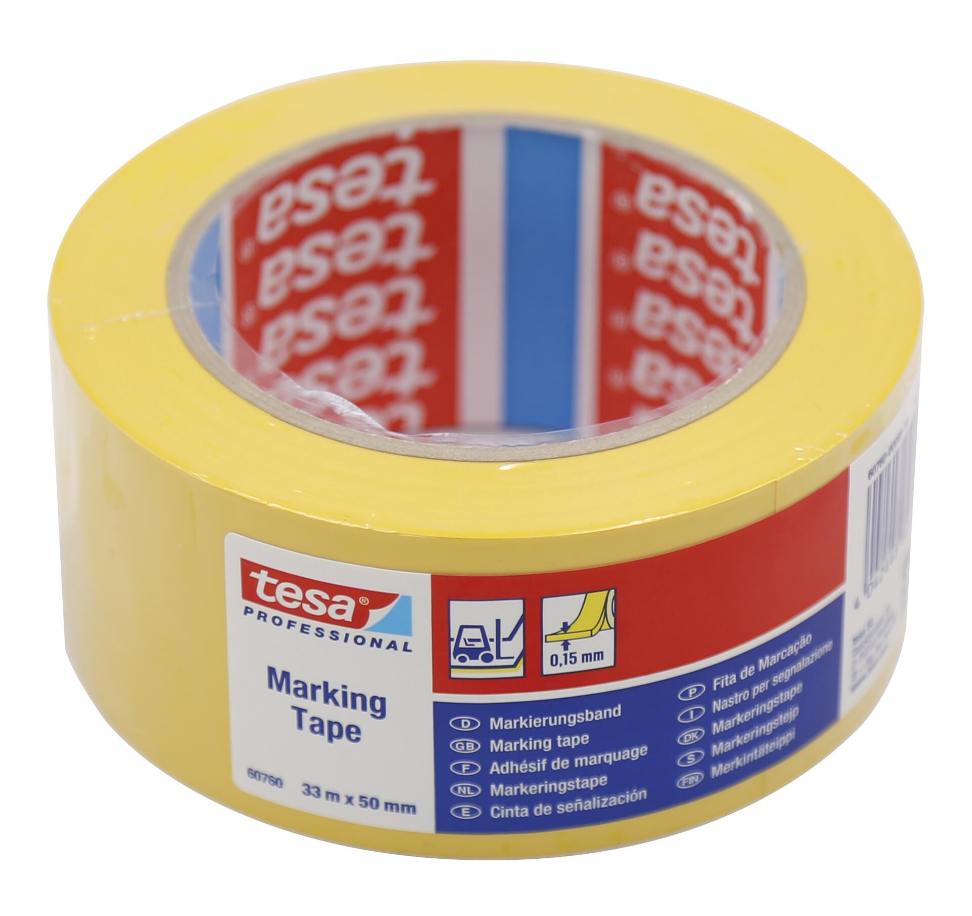 Bodenmarkierungsband gelb 50/-/33.000 mm