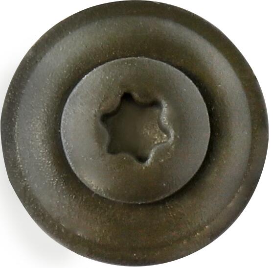 TX-Dichtschraube A2 15mm TX20 matt 4,5 x 25 Prefabraun/Braungrau RAL 7013 matt