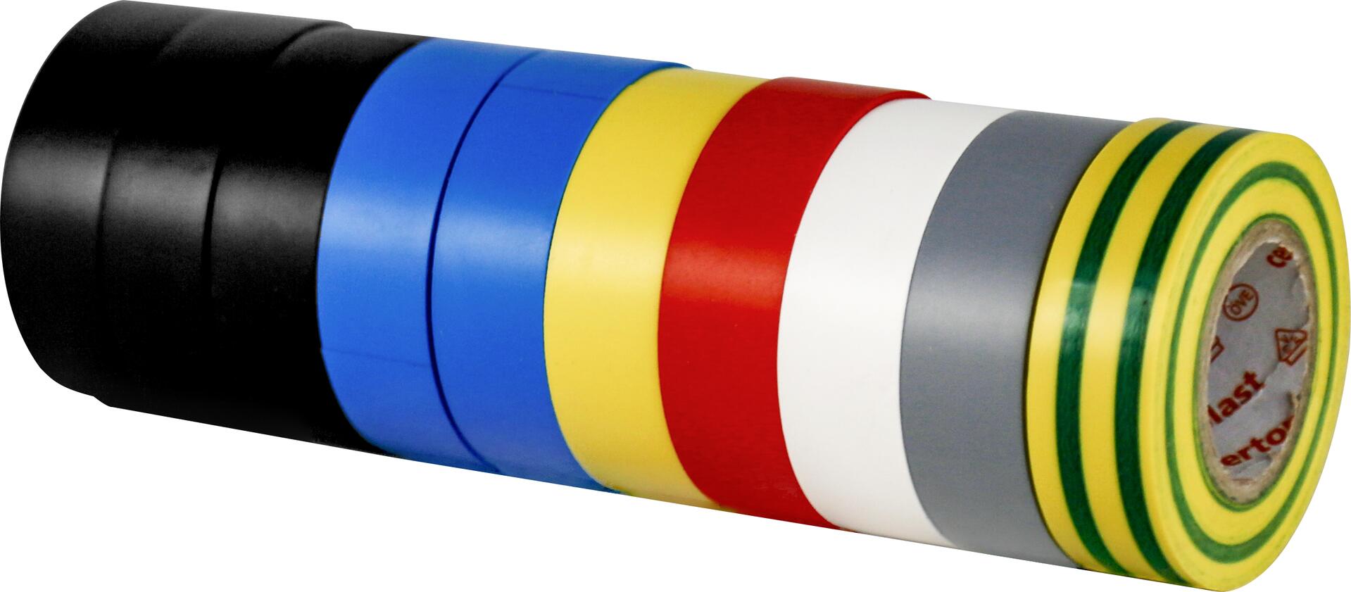 El-Isolierband 100m-Pack bunt sortiert 15mm