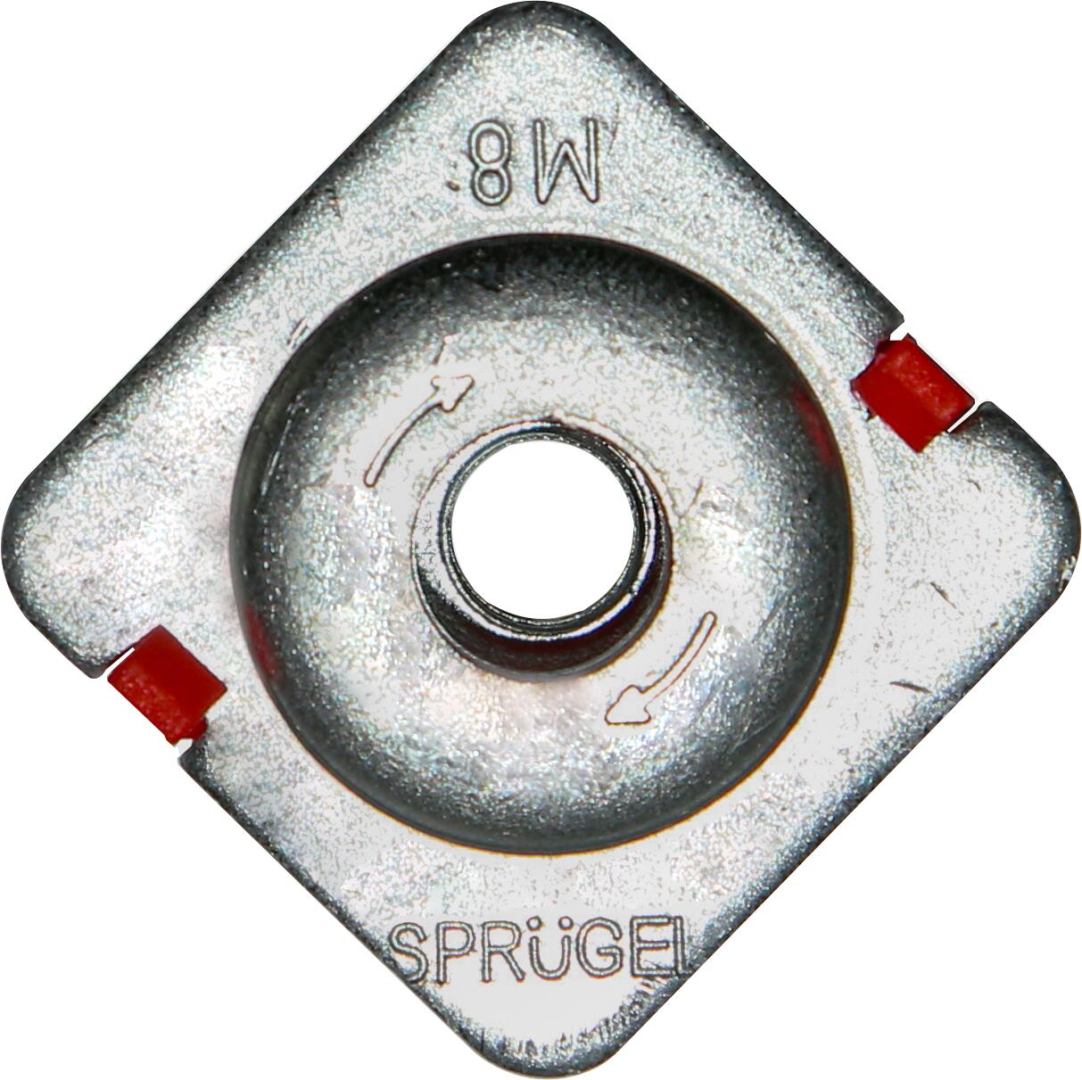 KWIK FIX Schienenmutter M10 f. UNI 0,1,2 + 3