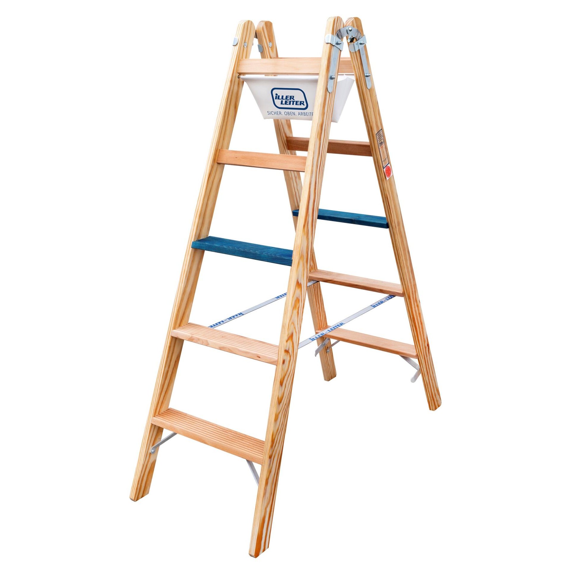 Holz Stufen Stehleiter ERGO Plus