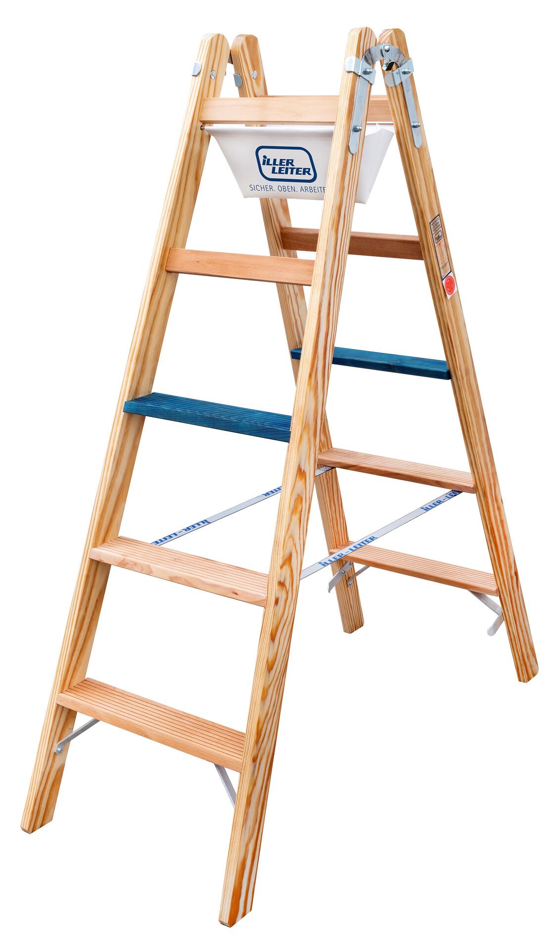 Holz Stufen Stehleiter ERGO Plus