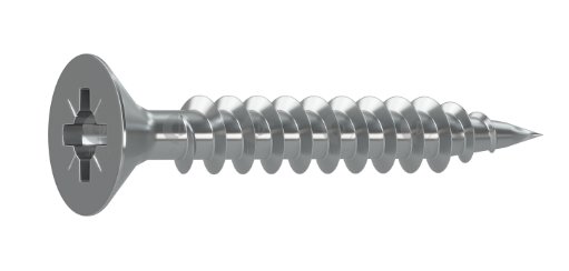 Fensterbauschraube mit Senkkopf-H 4,0 x 25 mm, Wendelspitze, Spezialgewinde