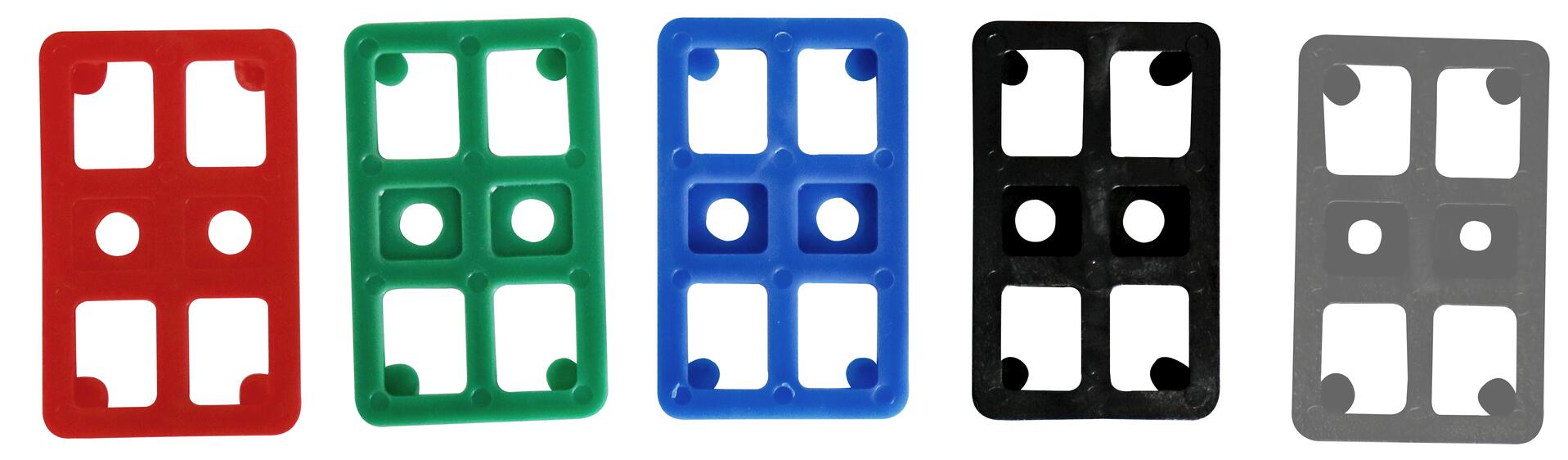 Justierklotz blau 5 x 80 x 50 (H x L x B)