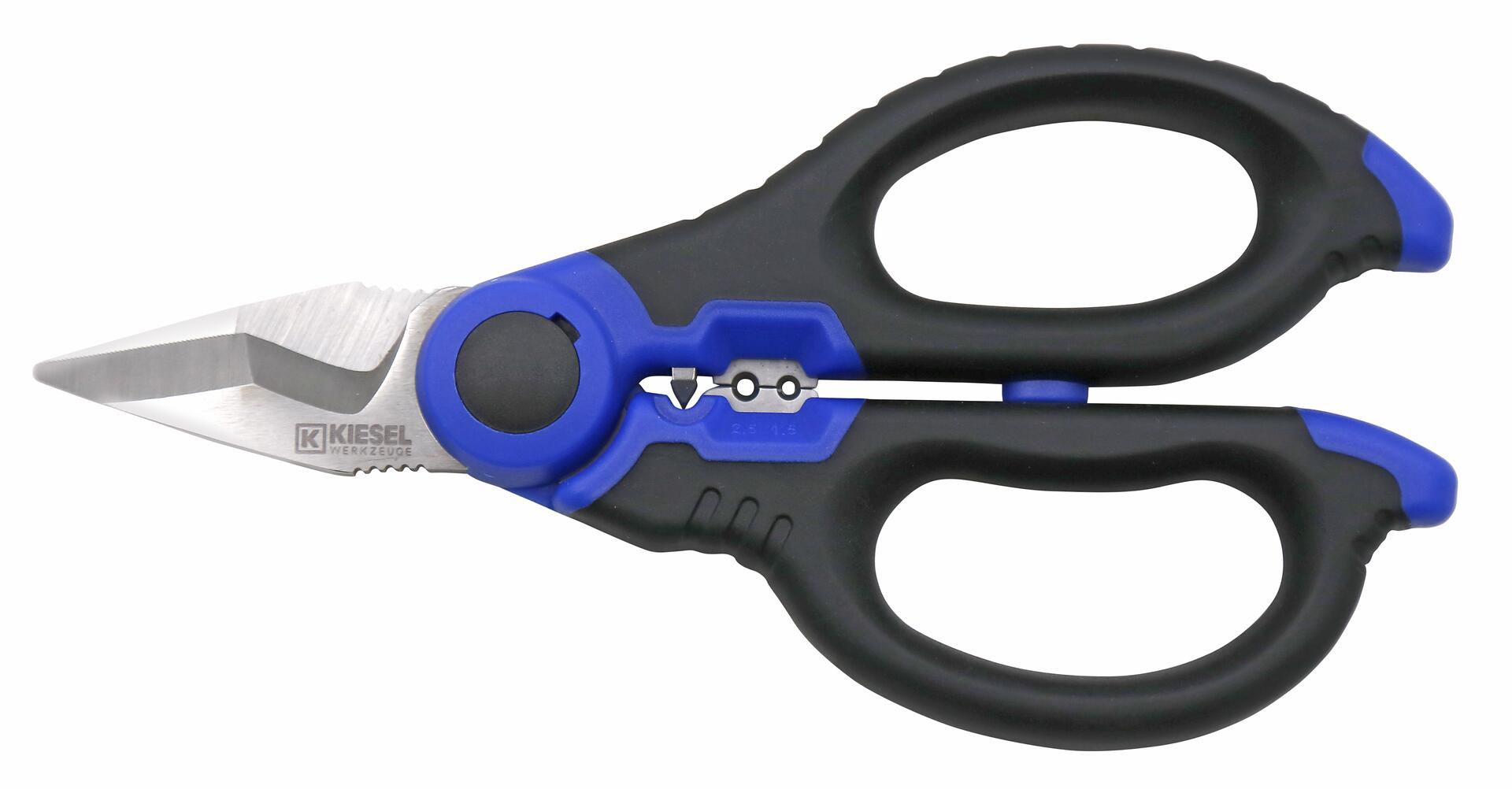 Allzweck- und Elektrikerschere mit Crimp- und Abisoliervorrichtung 440.50