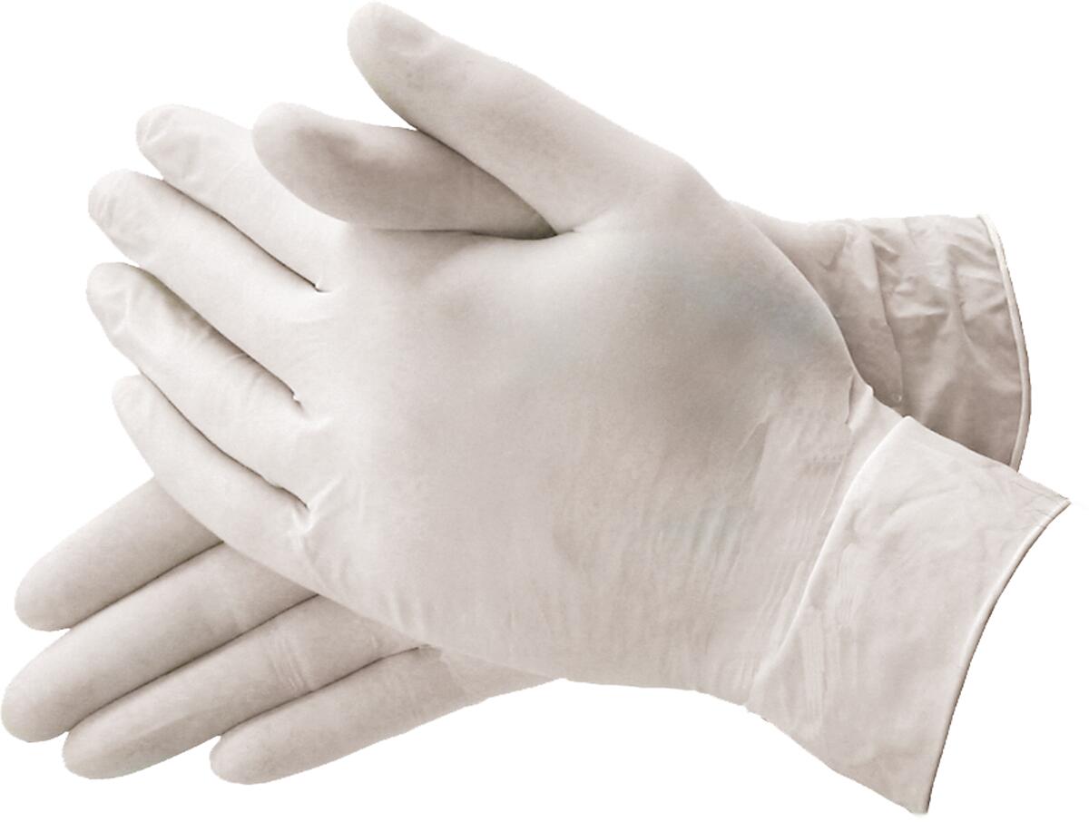 Latex-Einmal-Handschuhe, weiß XL
