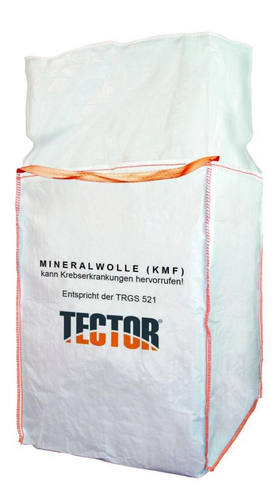 BIG BAG für Mineralwolle 90 x 90 x 120 cm 970 Liter