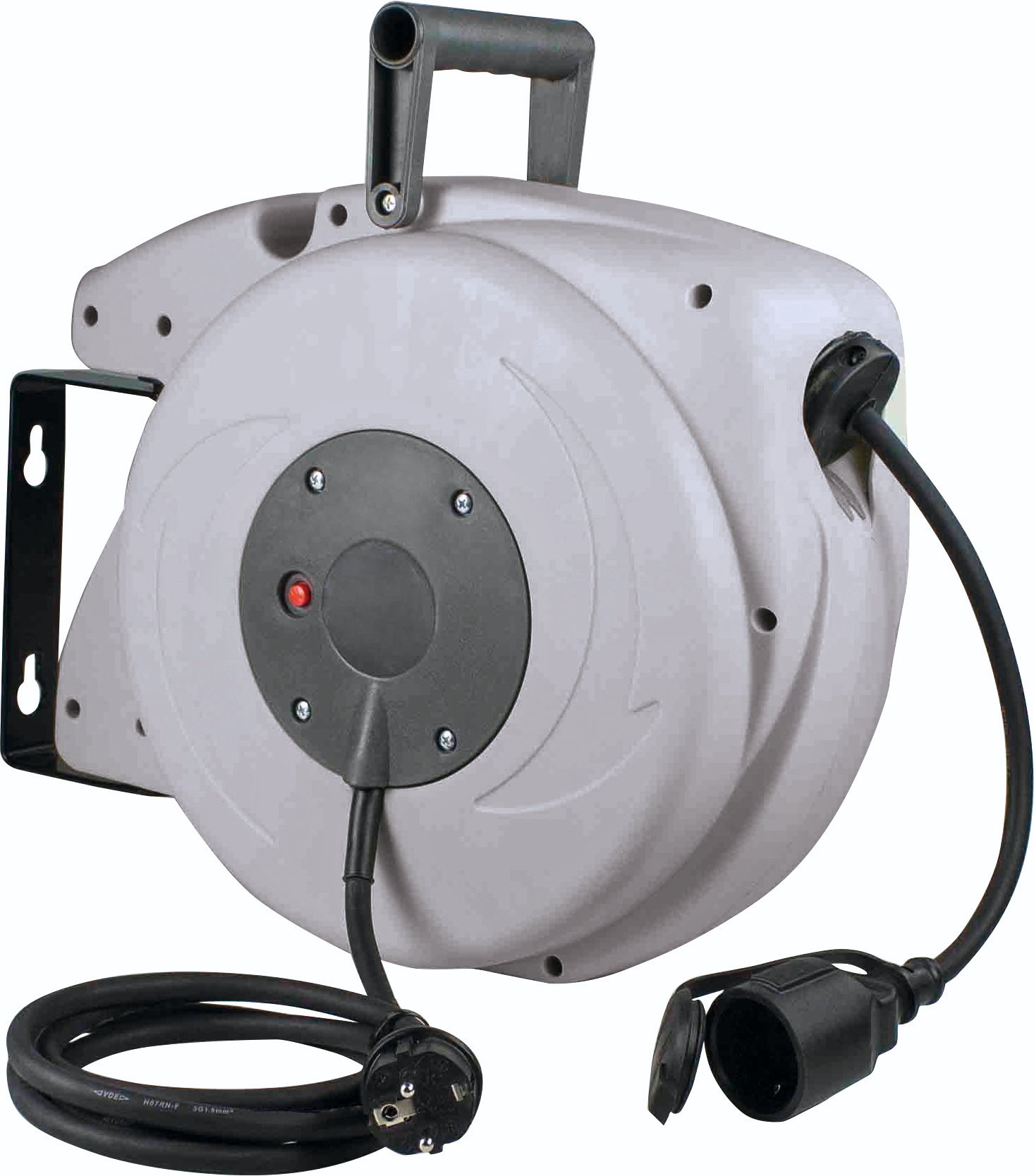 Profi Kabel-Aufroller Kabel 18+2m, VDE geprüft, IP44