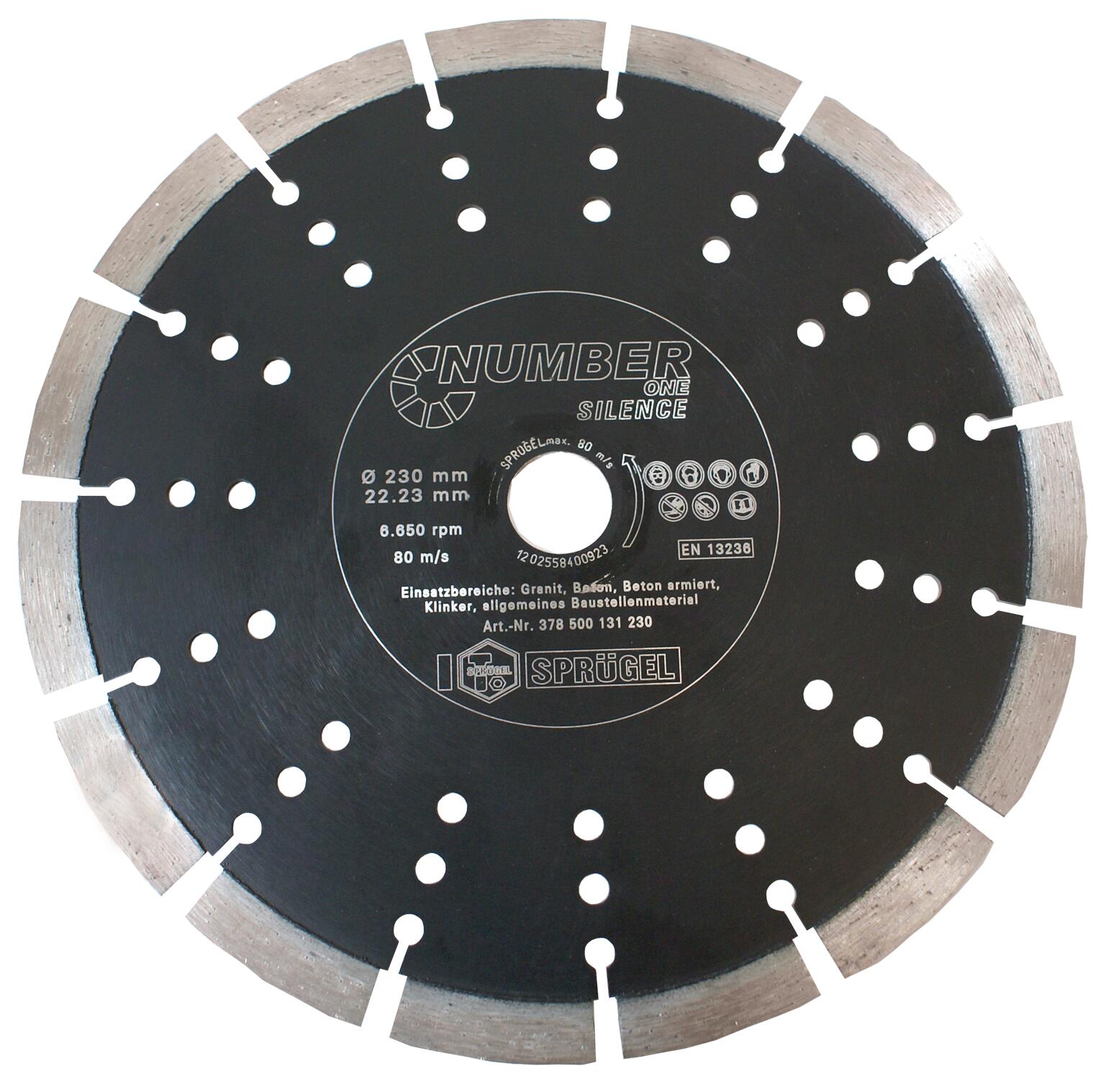 Dia-Scheibe "Number One" SILENCE 230 mm / Bohrung 22,2 mm