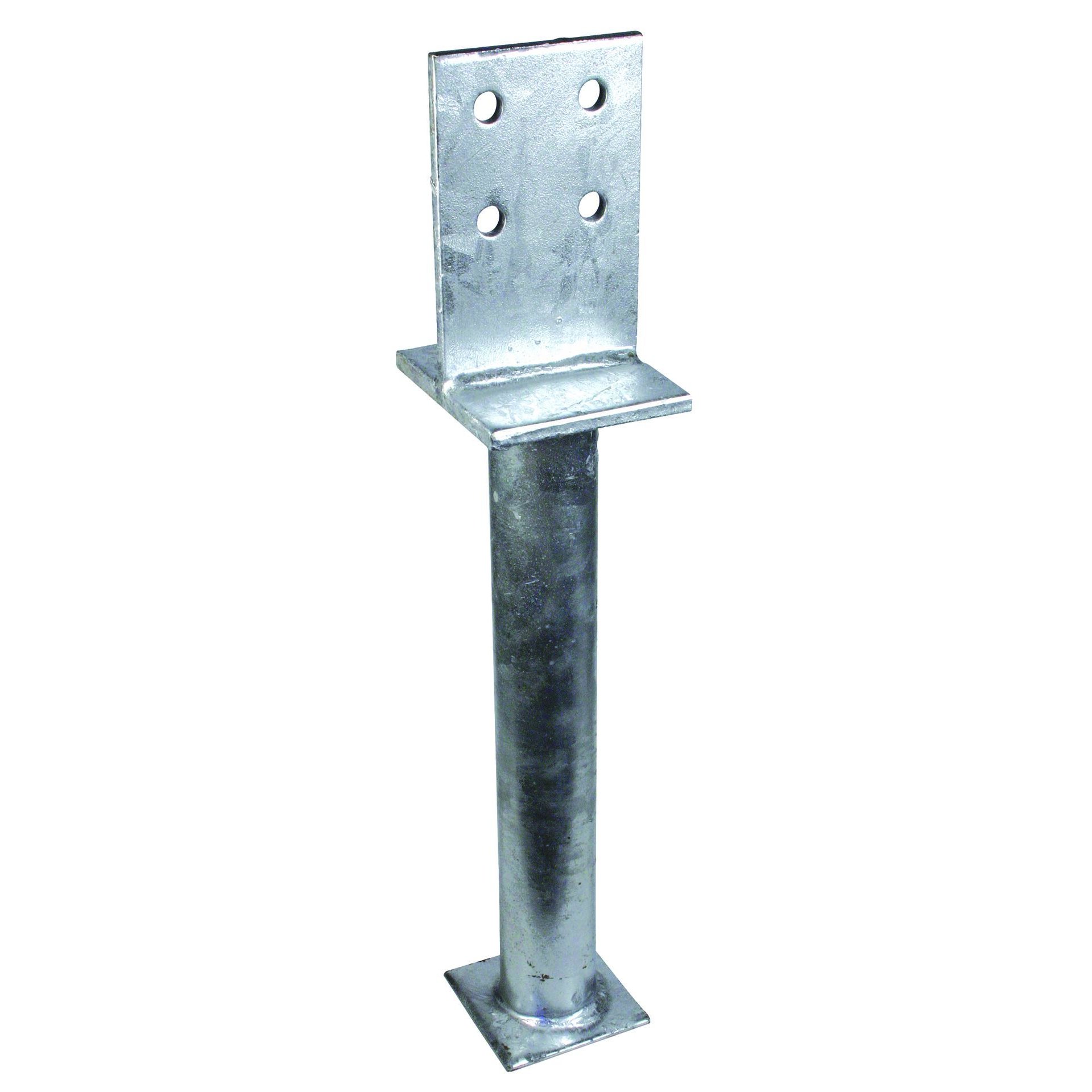 Pfostenträger fvz mit Platte Rohrhöhe 200 mm,