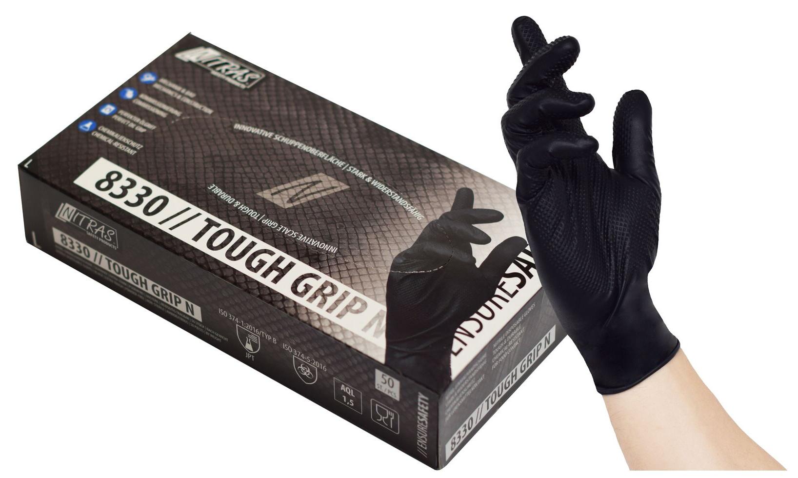 Nitril-Einmal-Handschuhe TOUGH GRIP N Größe L