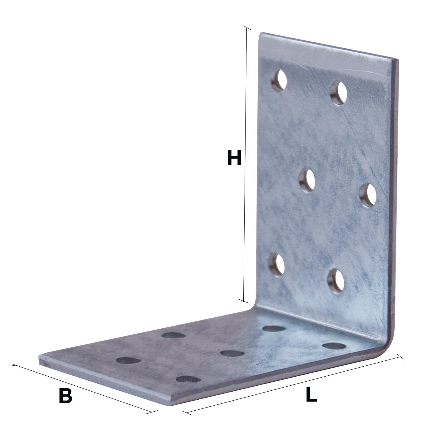 Lochplattenwinkel 100x200x100x2,5 mm