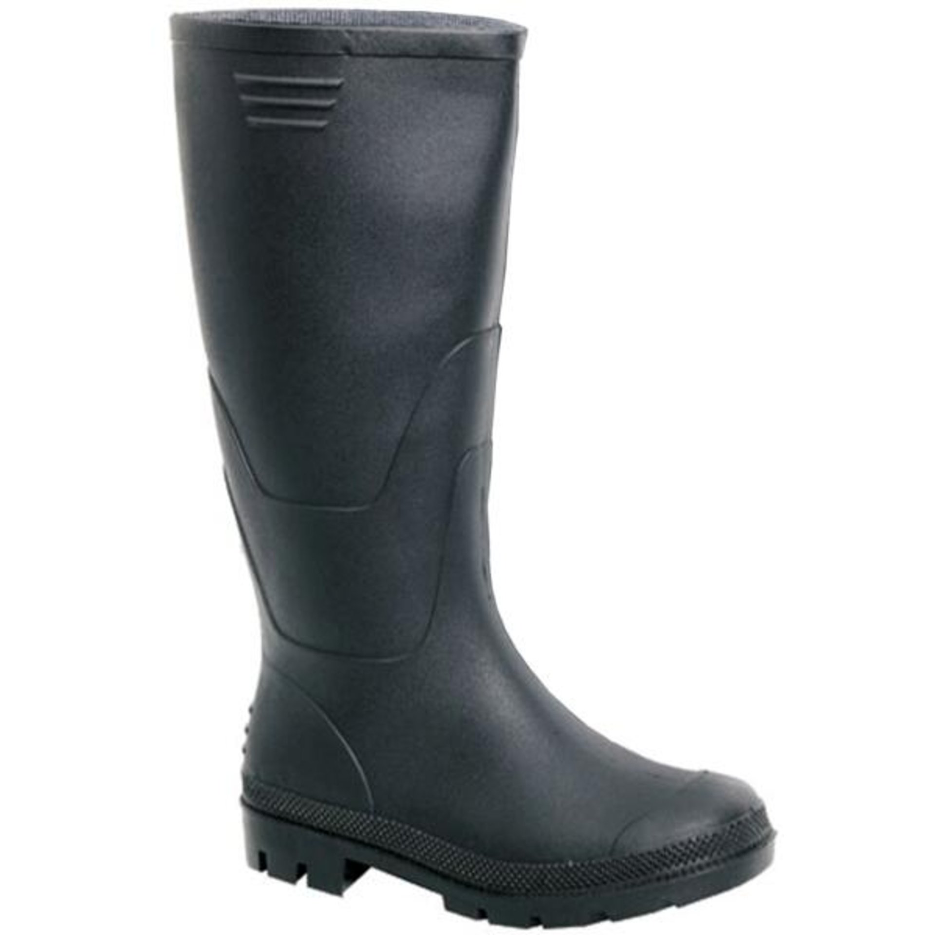 PVC-STIEFEL SCHWARZ MIT TEXTILFUTTER GR 39 850.39
