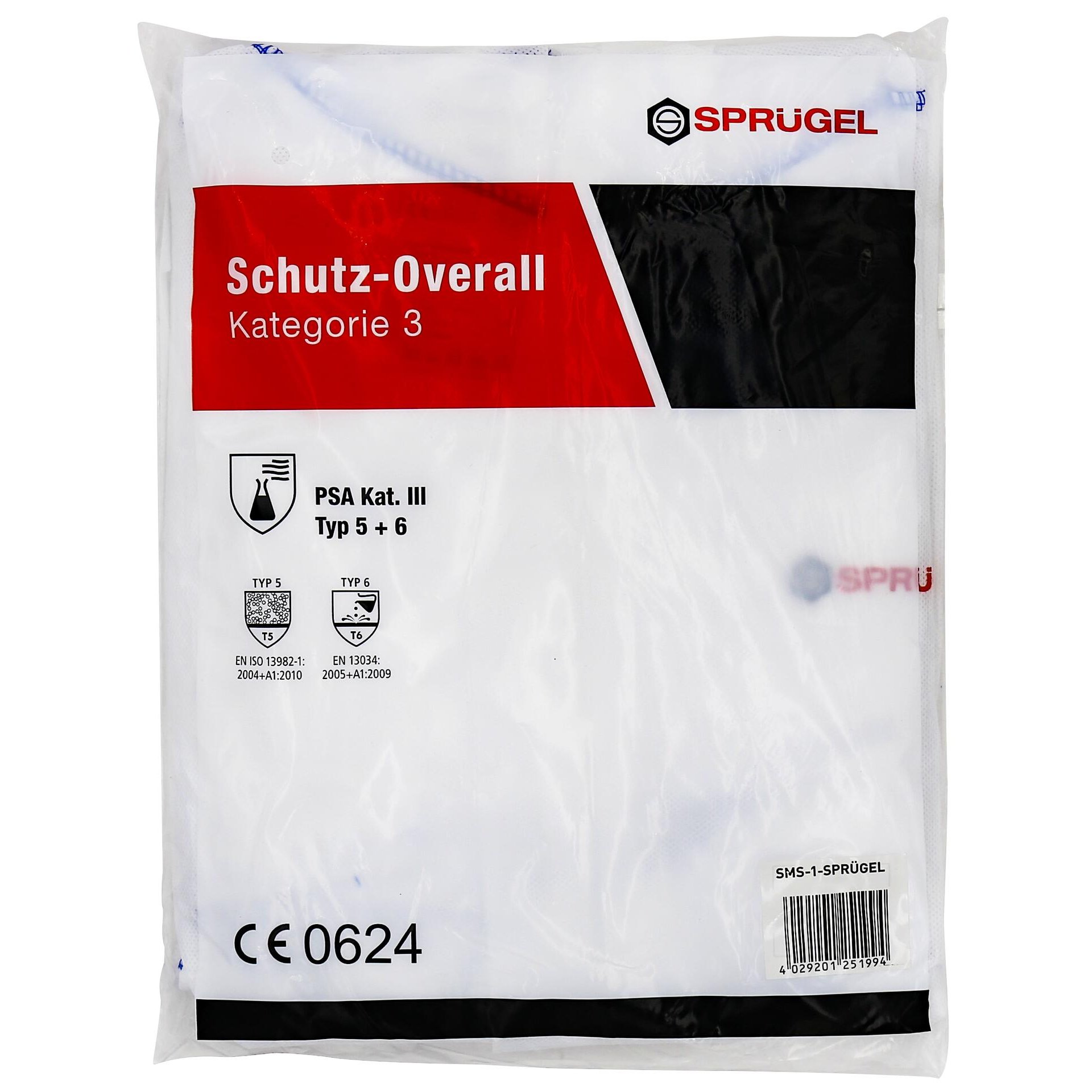 Schutz-Overall Kategorie 3 Gr.XL 251.56
