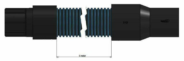 Saugschlauch Standard Ø 38 mm inklusive Muffe
