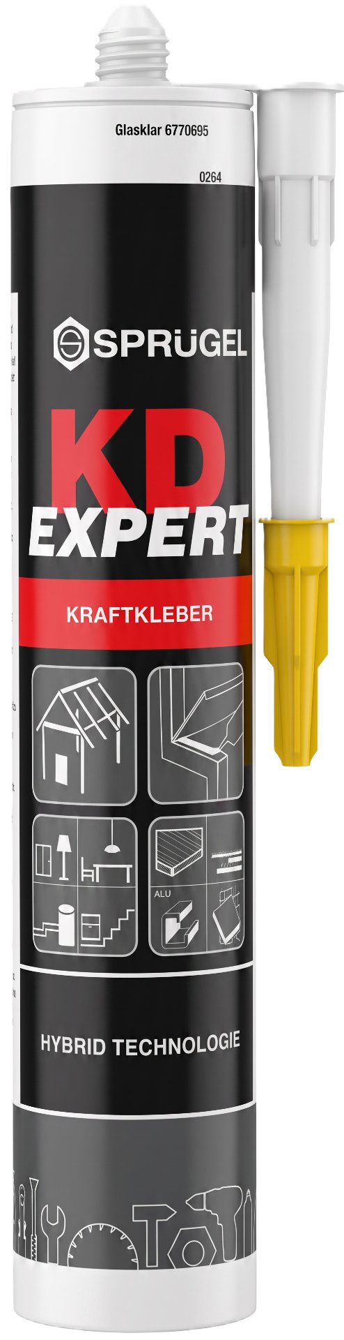 Kleb- und Dichtstoff KD EXPERT glasklar