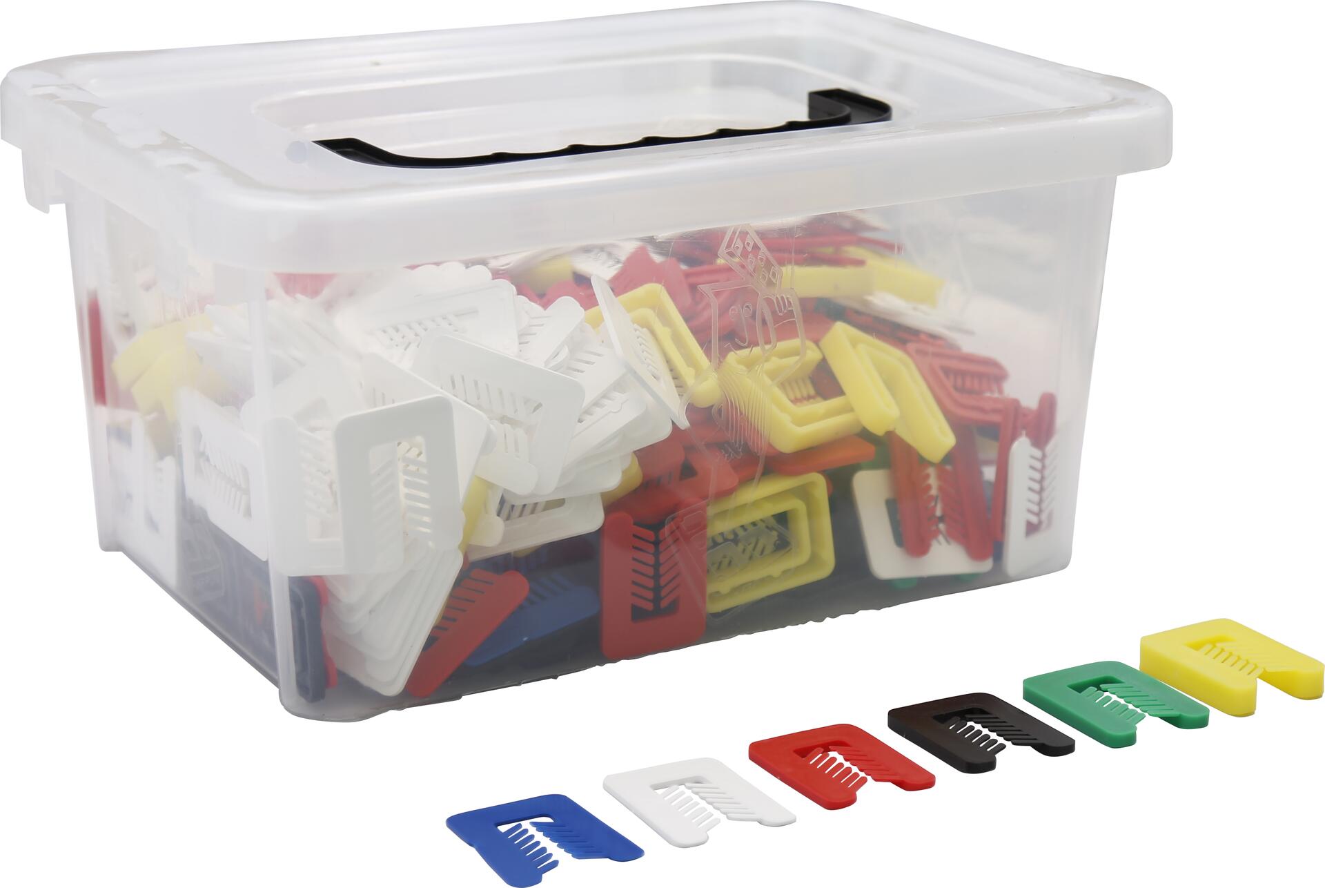 Misch-Box Justierklötze Mini 50x38 mm mit Schlitz 450 Stück;