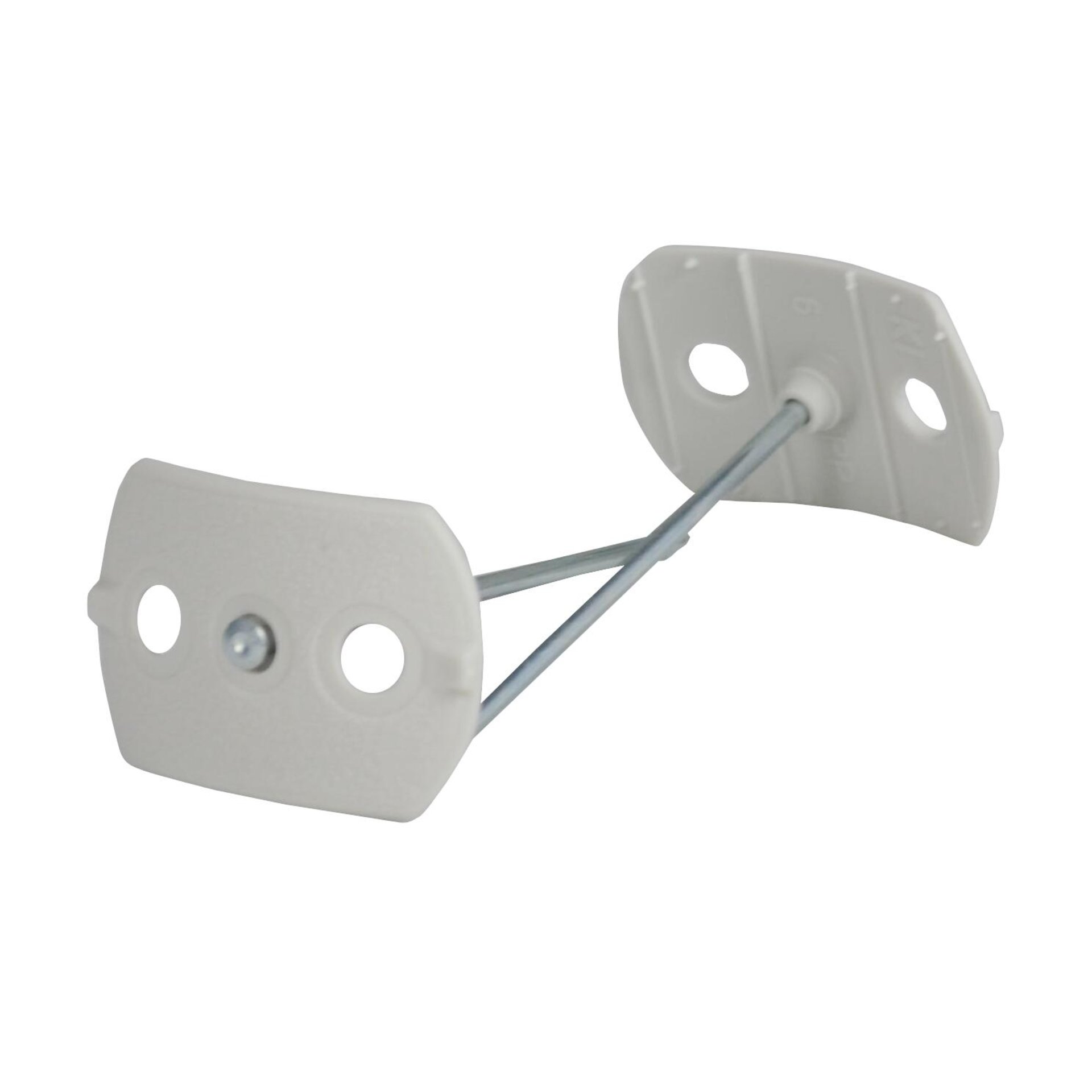 Nagelscheibe f. 2 x NYM3x1,5 mit Stahlnagel 2,0 x 60 mm,oval