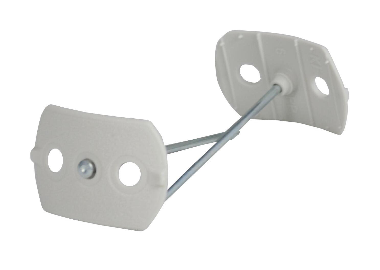 Nagelscheibe f. 2 x NYM3x1,5 mit Stahlnagel 2,0 x 60 mm,oval