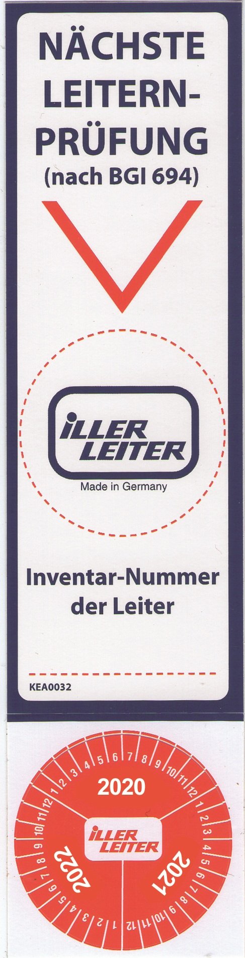 Etikett Leiternprüfung