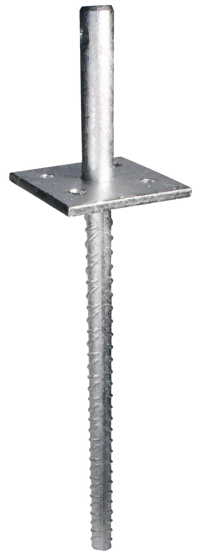 Pfostenträger, Einlaßstift, 360x20x250 mm, Stift 110/25