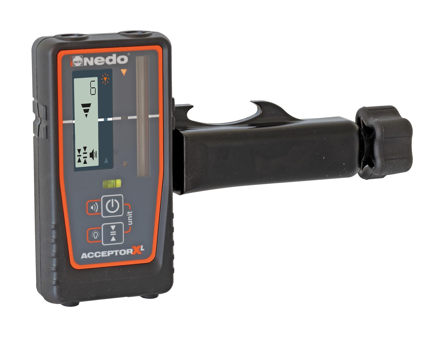 Linien-Laserempfänger XL für grünen Laser inkl. Halteklammer