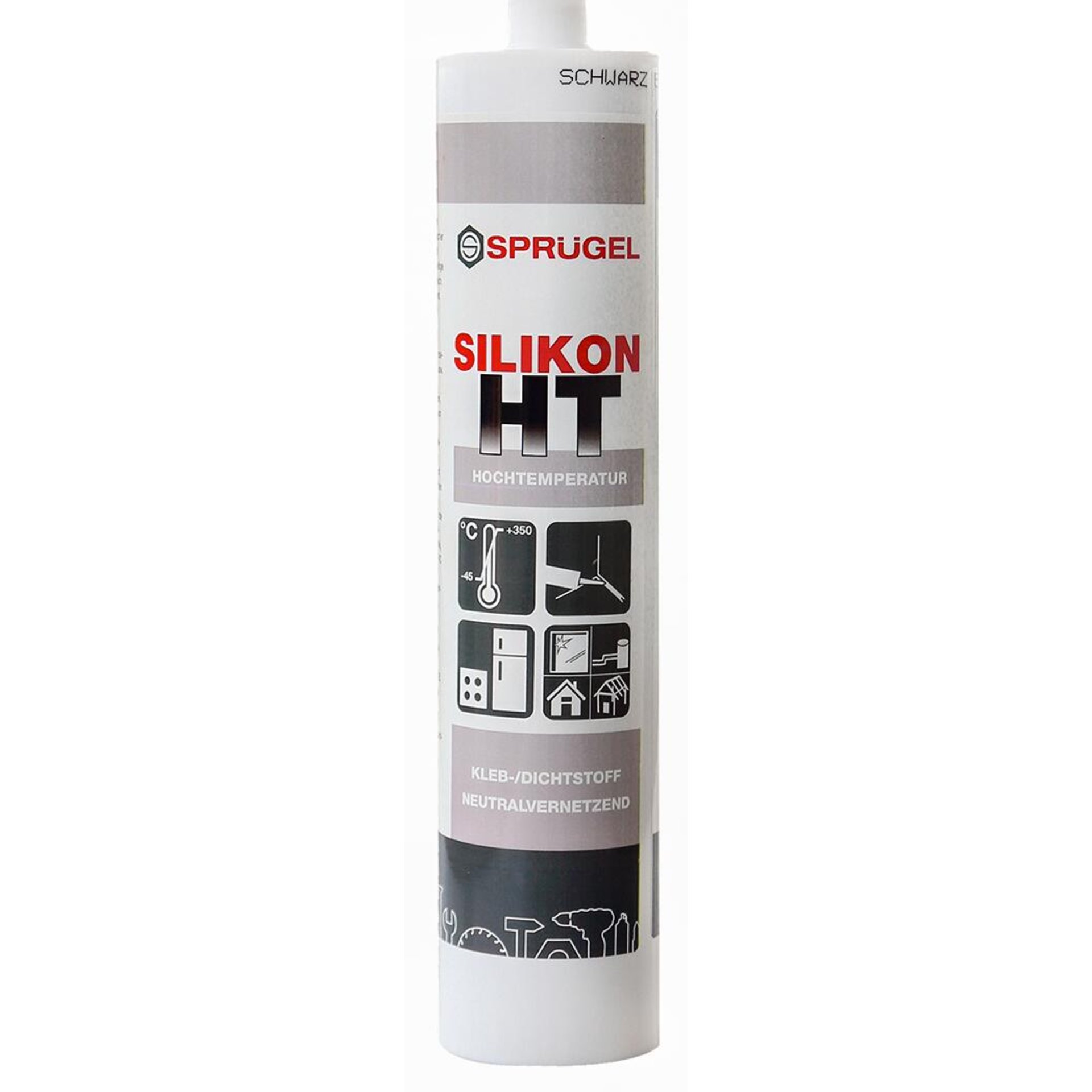 Silikon HT schwarz 310ml