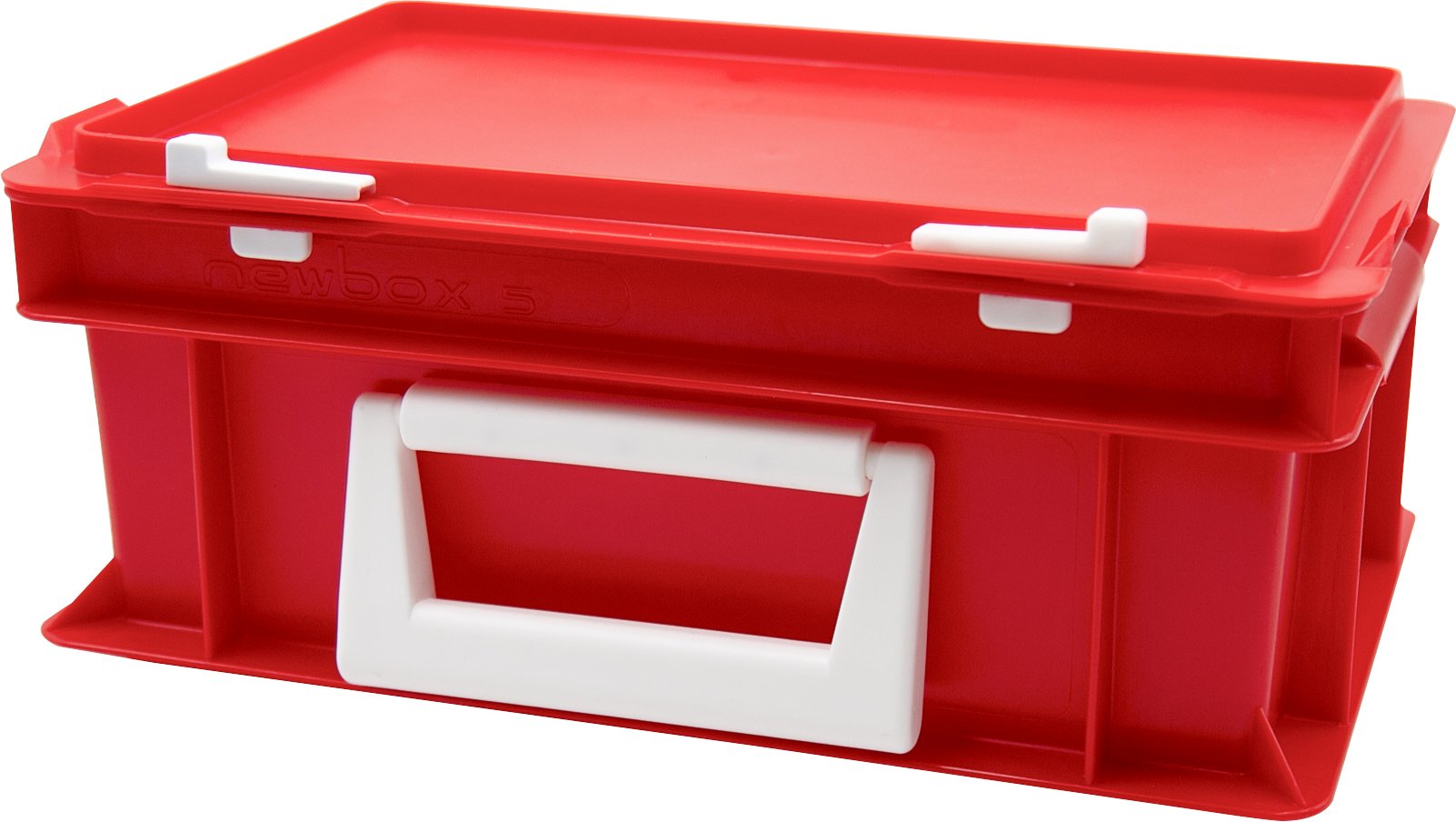 NEWBOX rot / mit Deckel und Griff 300 x 200 x 133 mm