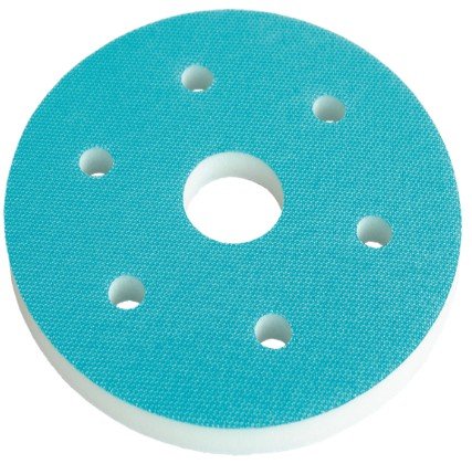 Schaumstoffträger klett 6-fach gelocht