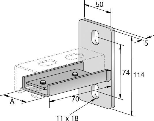 SCHIENEN-AUFLAGEVERBINDER SF-L 30 UNI 0,1+2 / HORIZONT