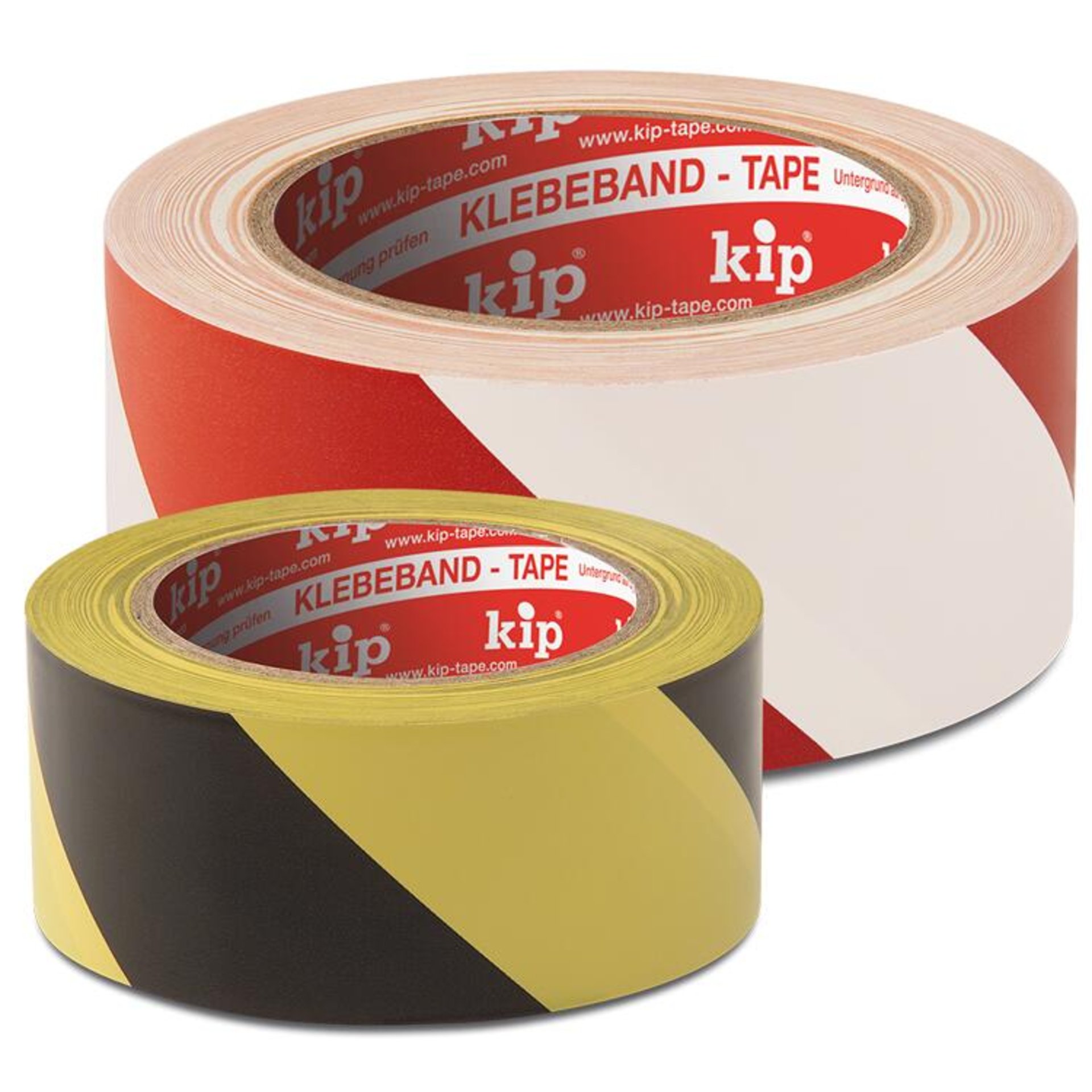 339 Kip PVC-Warnband Extra gelb/schwarz 170 my 100mm x 33m