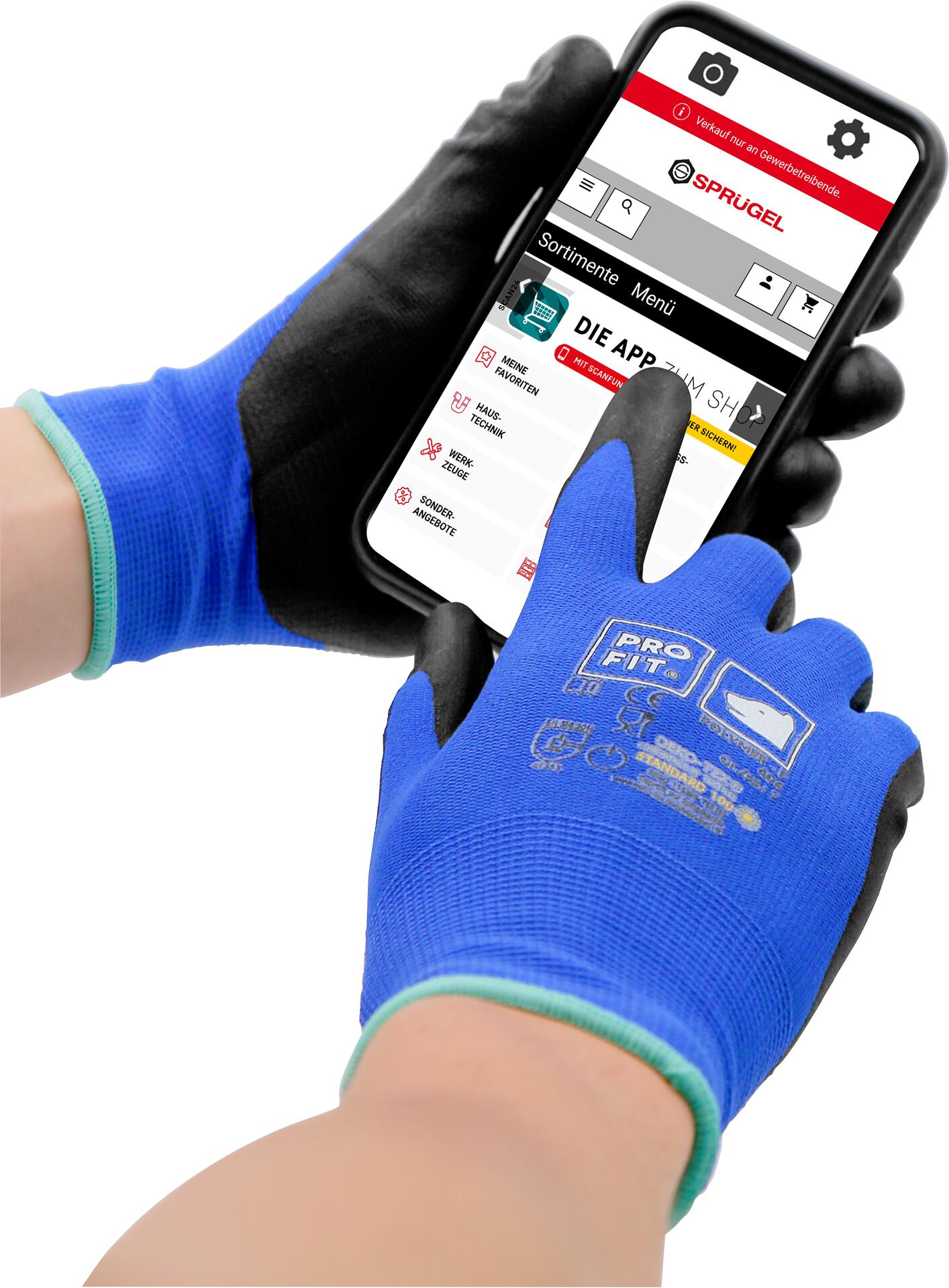 Arbeitshandschuhe SCREENTOUCH Gr. 10 (4.1.3.1)