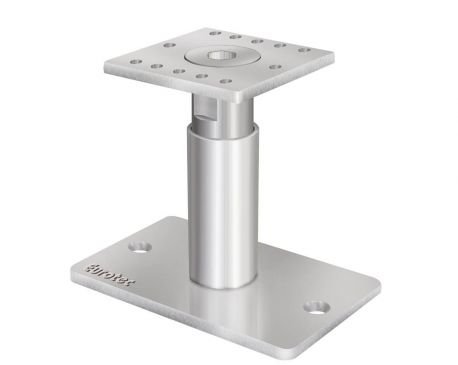 STF PediX Stützenfuß auf Beton 140 höhenverstellbar 50mm