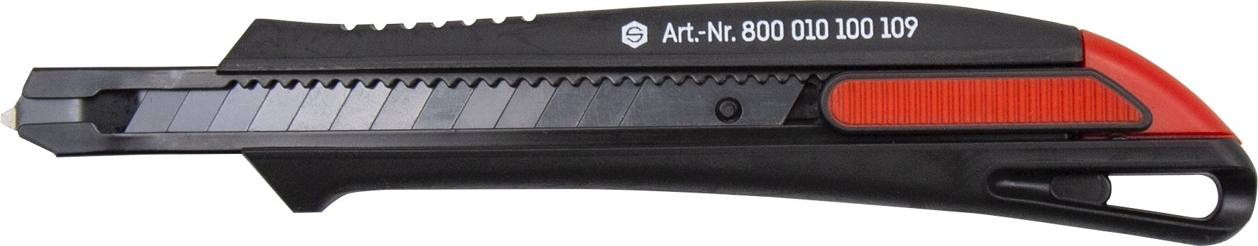 Sprügel Cuttermesser 2K Black Comfort rot schwarz Vorderseite