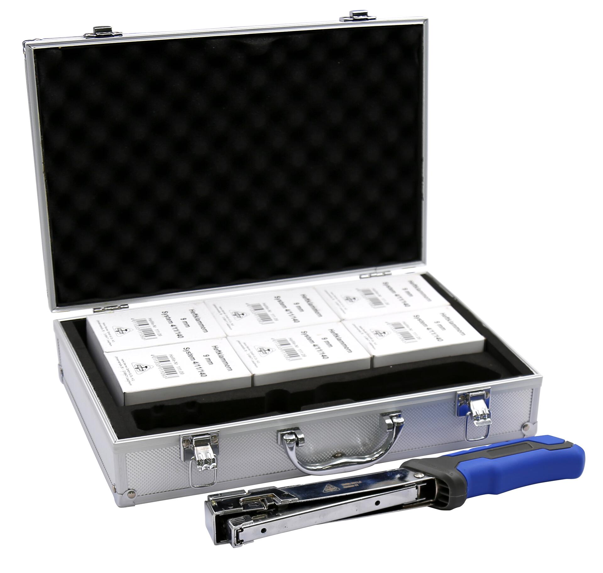 HAMMER-TACKER-SET I. ALUMINUIM KOFFER 0871.0