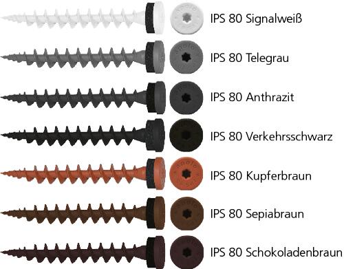Isolierplattenschraube IPS IPS 80 Anthrazit RAL 7016